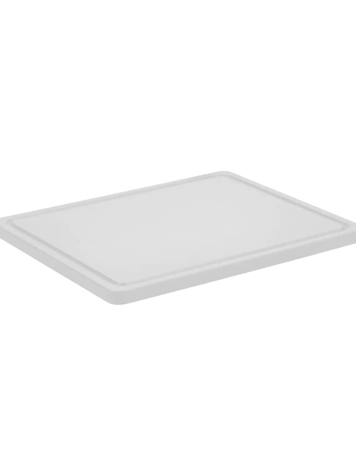 Tabla Picar en Polietileno Blanco 40X30X1.3 Cm Con Surco 1