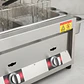 Freidora A Gas Doble 12l Acero Inoxidable Comercial Zealchef - Miniatura 2