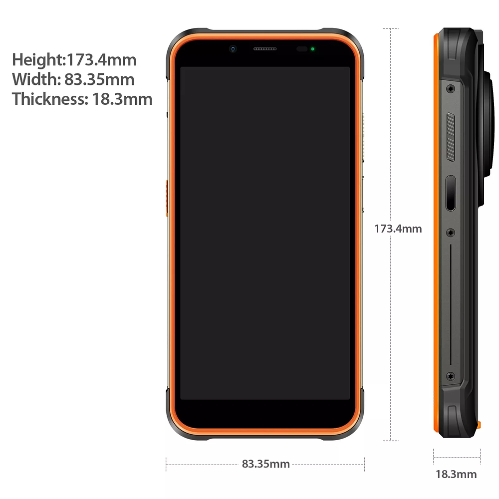 Ulefone Power Armor 16S 8GB RAM+128ROM Android 13 9600mAh Batería Naranja