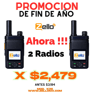 OFERTA   2 Radios  K36   ZELLO