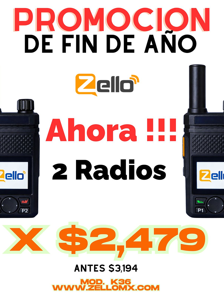 OFERTA   2 Radios  K36   ZELLO 1