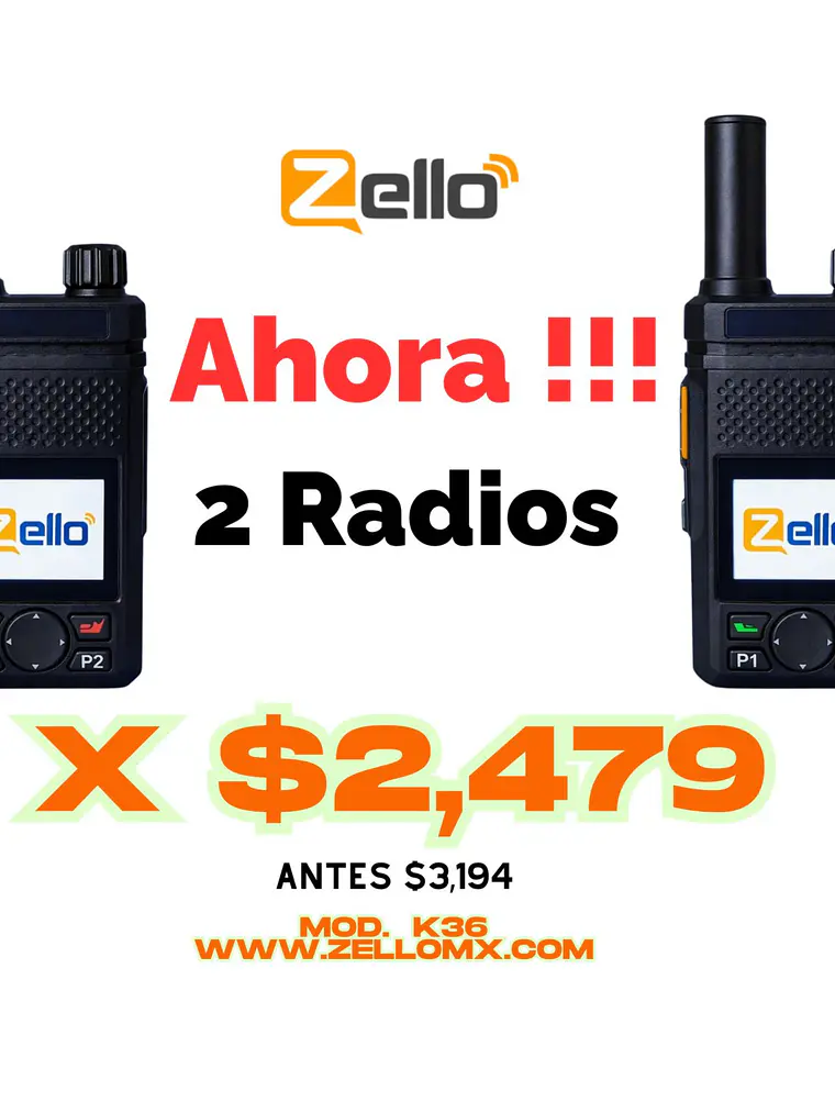 OFERTA   2 Radios  K36   ZELLO 1