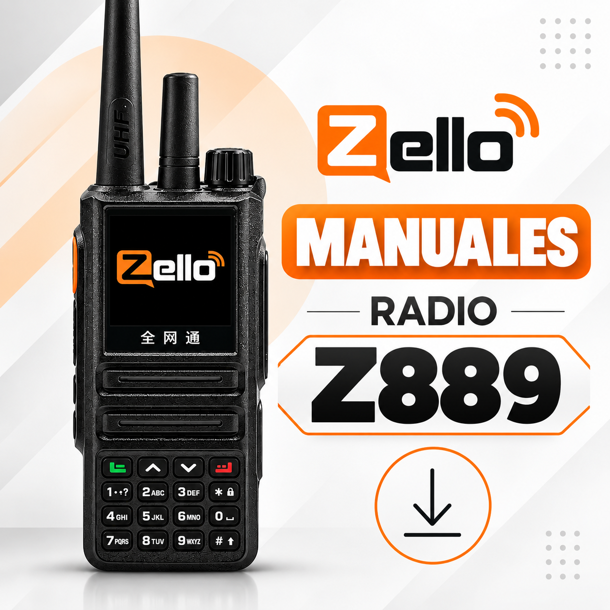 Manuales Radio Z889 Zello