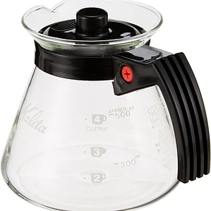 Servidor de Café Kalita 500N - Vidrio Resistente al Calor 500ml para 2-4 Personas
