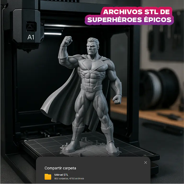 MegaPack +100GB STL Superhéroes inspirados en Marvel 4