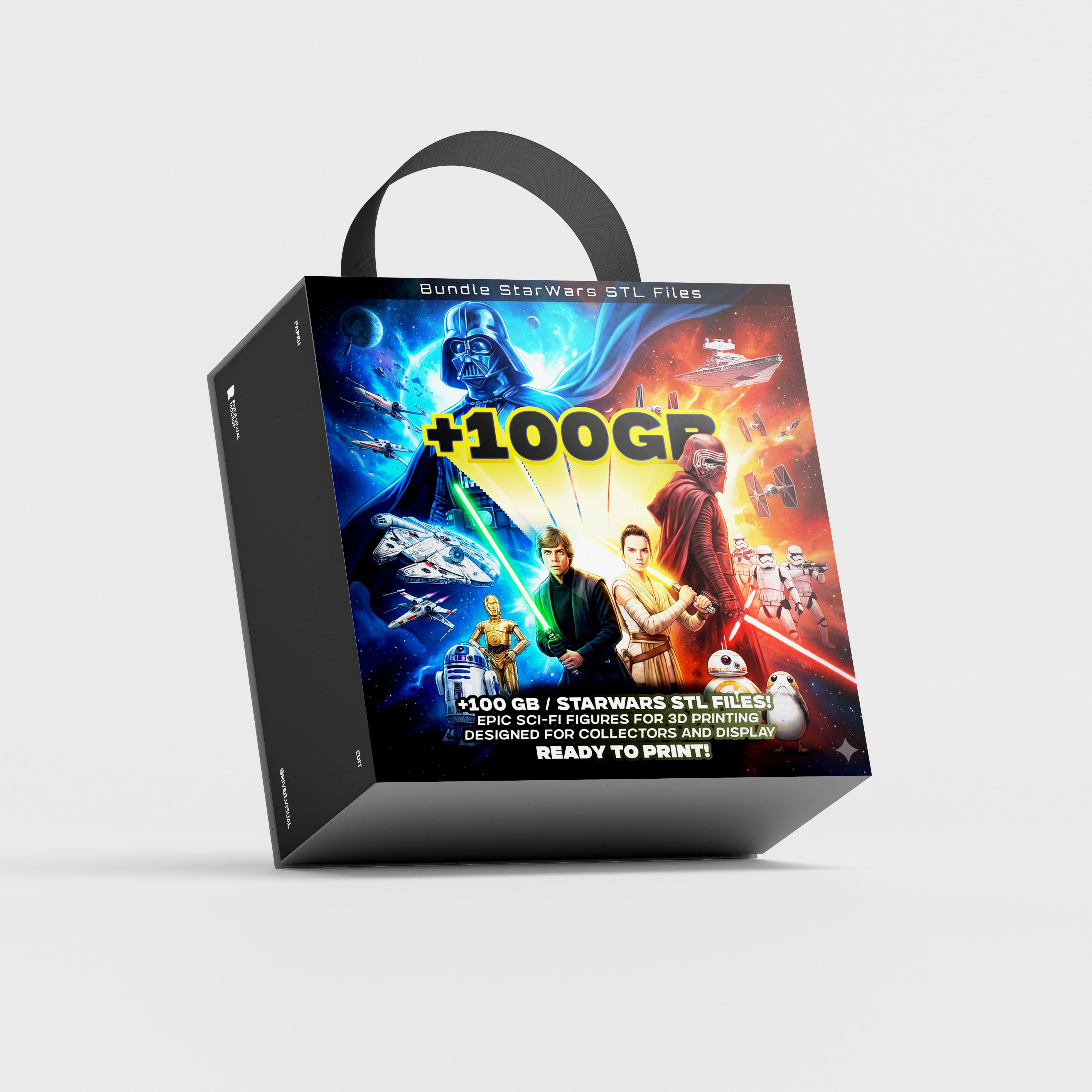 Mega Pack +100GB Archivos STL Sci-Fi Espacial – Figuras Estilo Guerra Galáctica para Impresión 3D 1