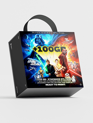 Mega Pack +100GB Archivos STL Sci-Fi Espacial – Figuras Estilo Guerra Galáctica para Impresión 3D
