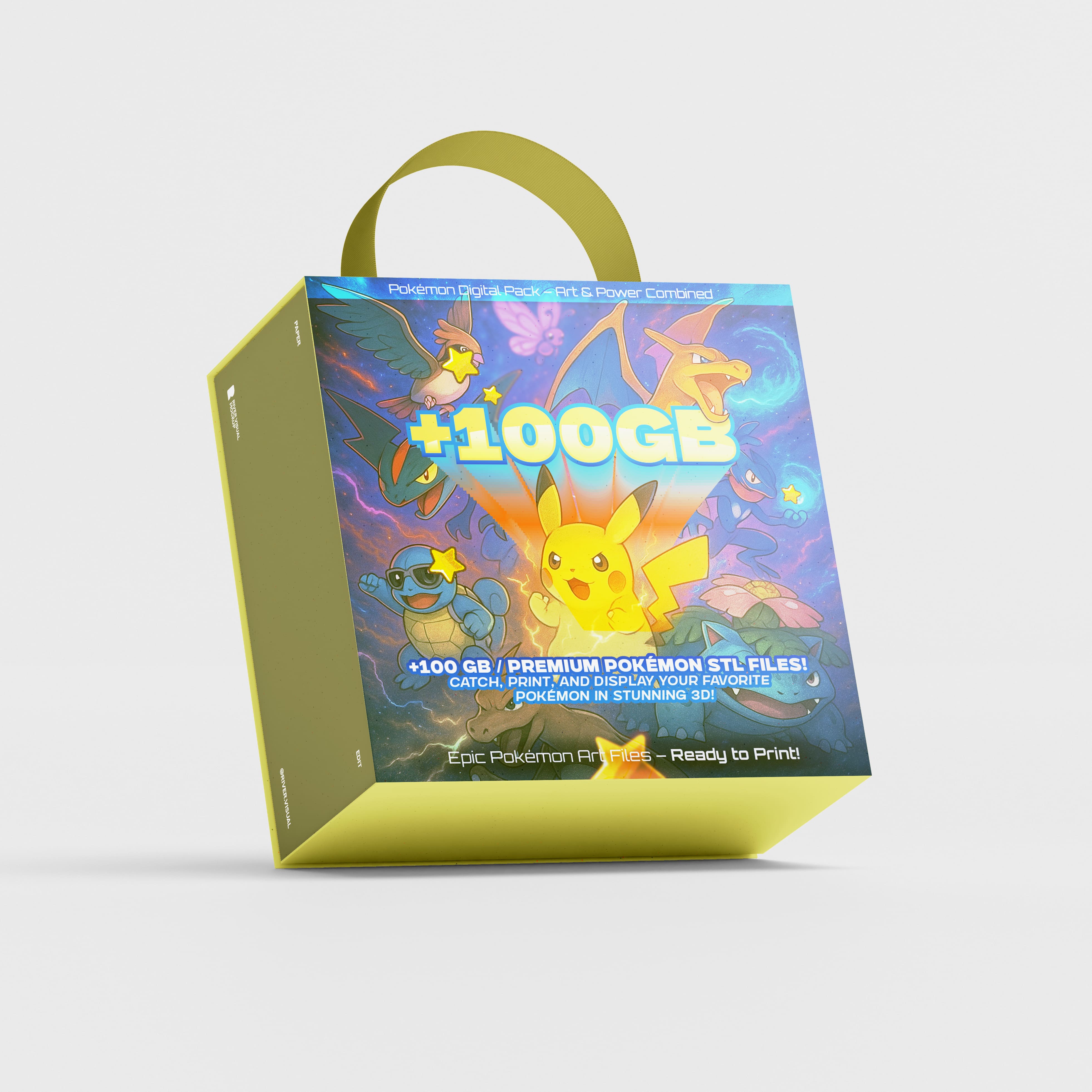 Mega Pack +100GB Archivos STL Criaturas de Bolsillo Estilo Anime – Colección para Impresión 3D 1