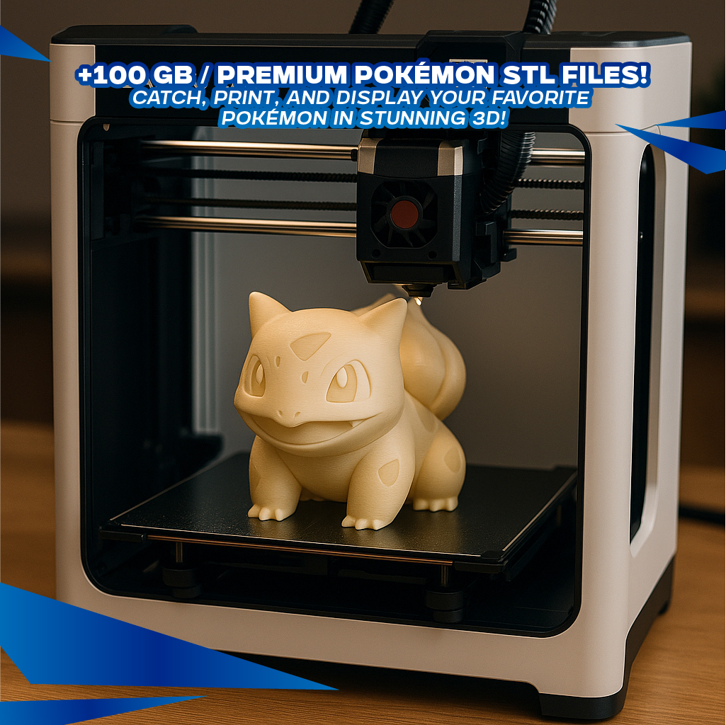 Mega Pack +100GB Archivos STL Criaturas de Bolsillo Estilo Anime – Colección para Impresión 3D 2