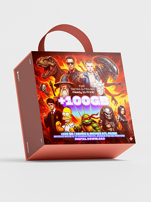 Mega Bundle +100GB STL Personajes de Series y Películas – Colección para Impresión 3D
