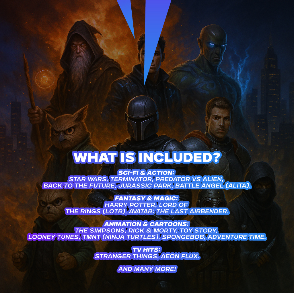 Mega Bundle +100GB STL Personajes de Series y Películas – Colección para Impresión 3D 2