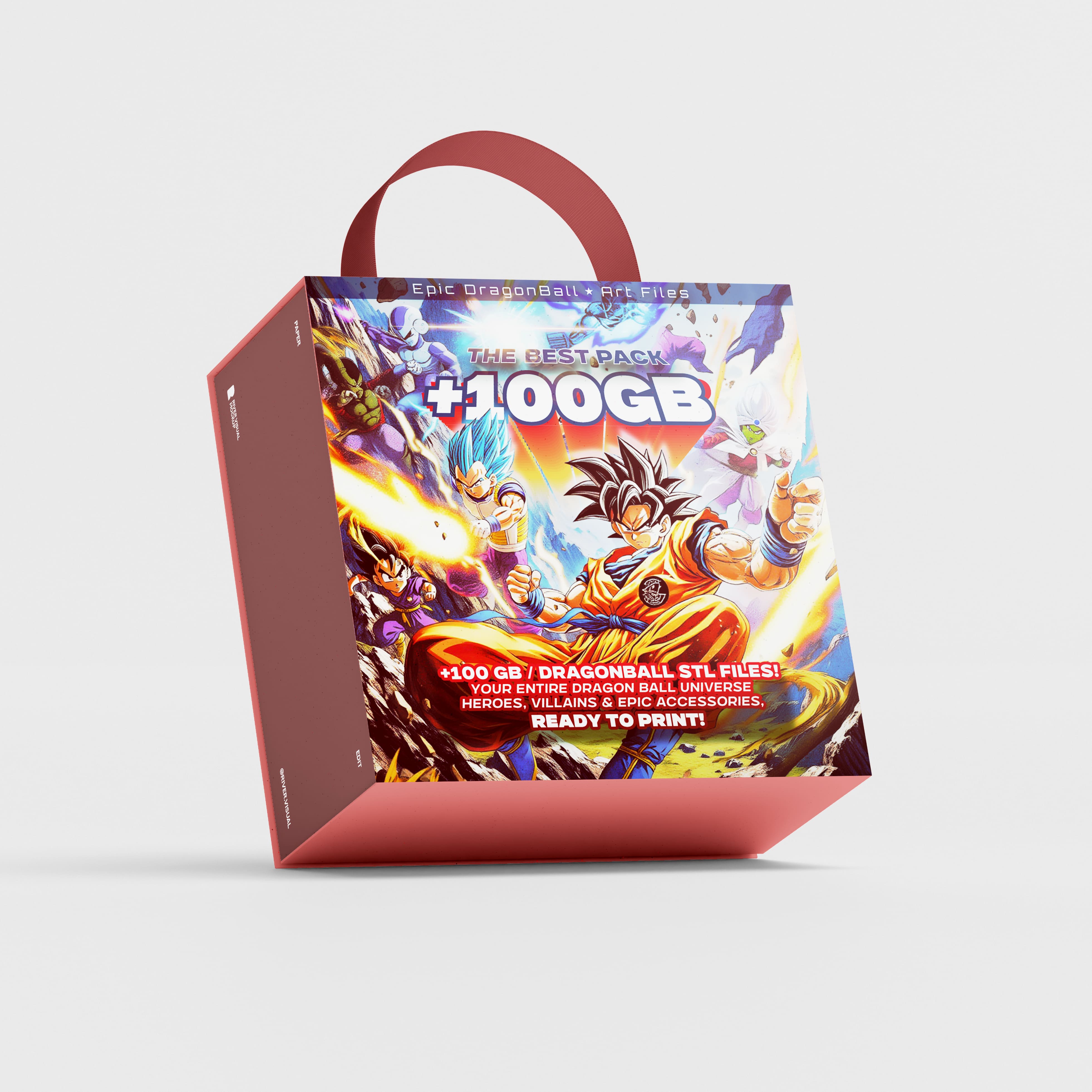 Mega Bundle +100GB STL Guerreros Anime y Luchadores Energéticos – Colección para Impresión 3D 1