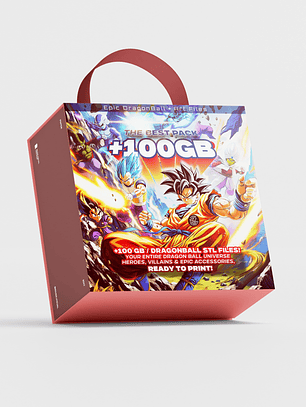 Mega Bundle +100GB STL Guerreros Anime y Luchadores Energéticos – Colección para Impresión 3D