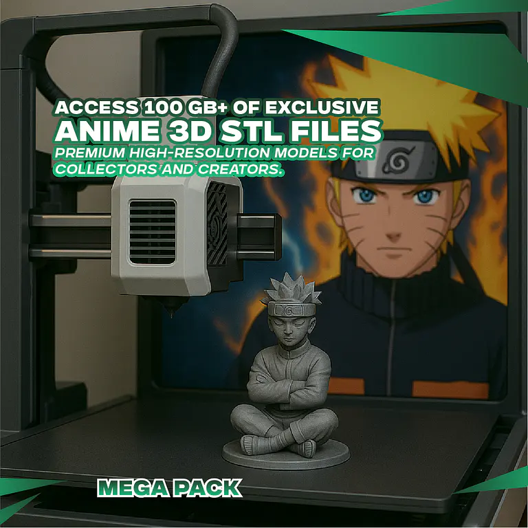 MegaPack +300GB STL inspirados en Anime 4