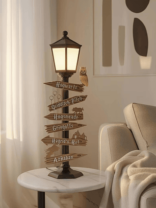Lámpara inspiración saga HP - magos y fantasía 