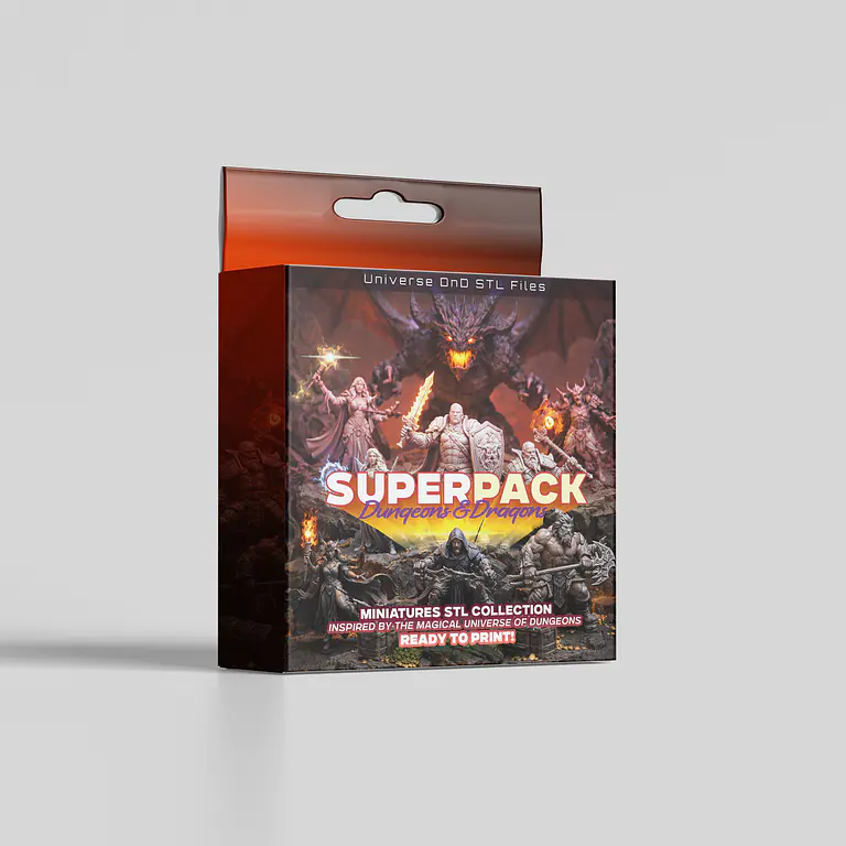 SuperPack Estilo D&D Archivos STL para Impresión 3D 1