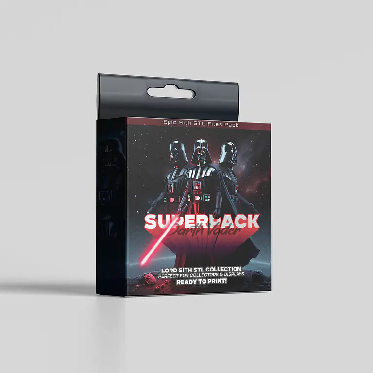 SuperPack inspirado en Darth Vader - Archivos STL para Impresión 3D 1
