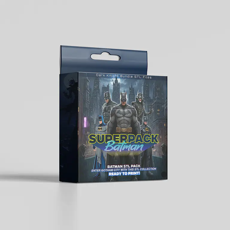 SuperPack inspirado en Batman - Archivos STL para Impresión 3D 1