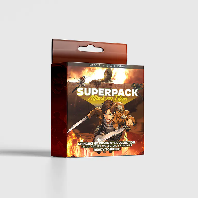 SuperPack inspirado en Shingeki - Archivos STL para Impresión 3D 1