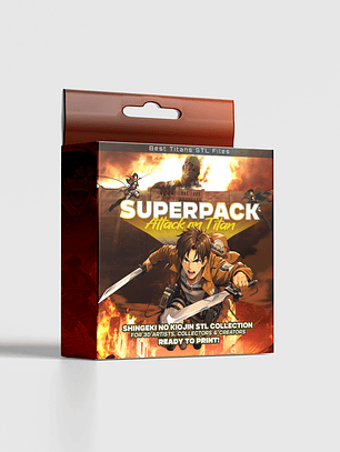 SuperPack Shingeki - Archivos STL del Attack on Titan para Impresión 3D