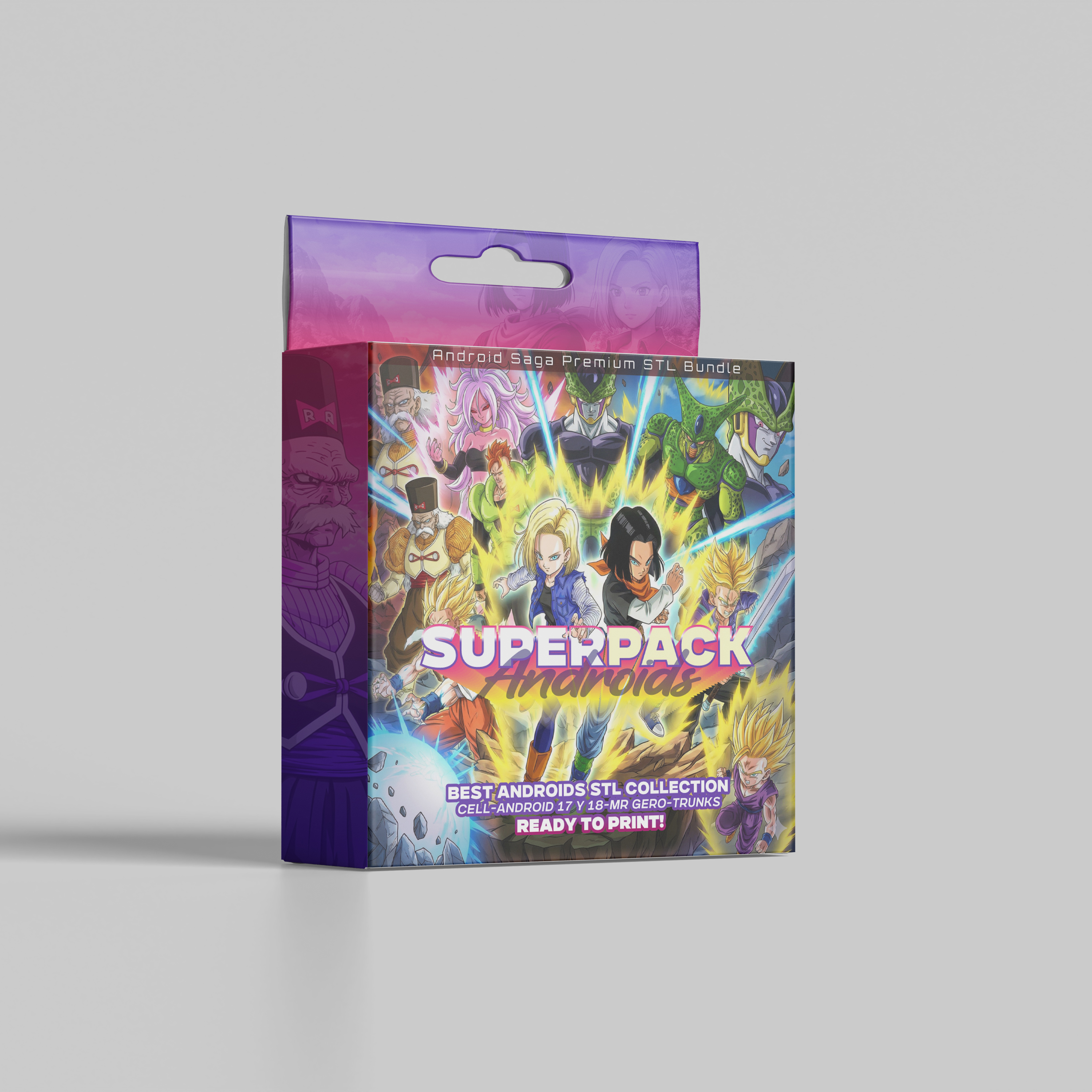 SuperPack Androides DBZ - Archivos STL Dragon Ball Saga para Impresión 3D 1