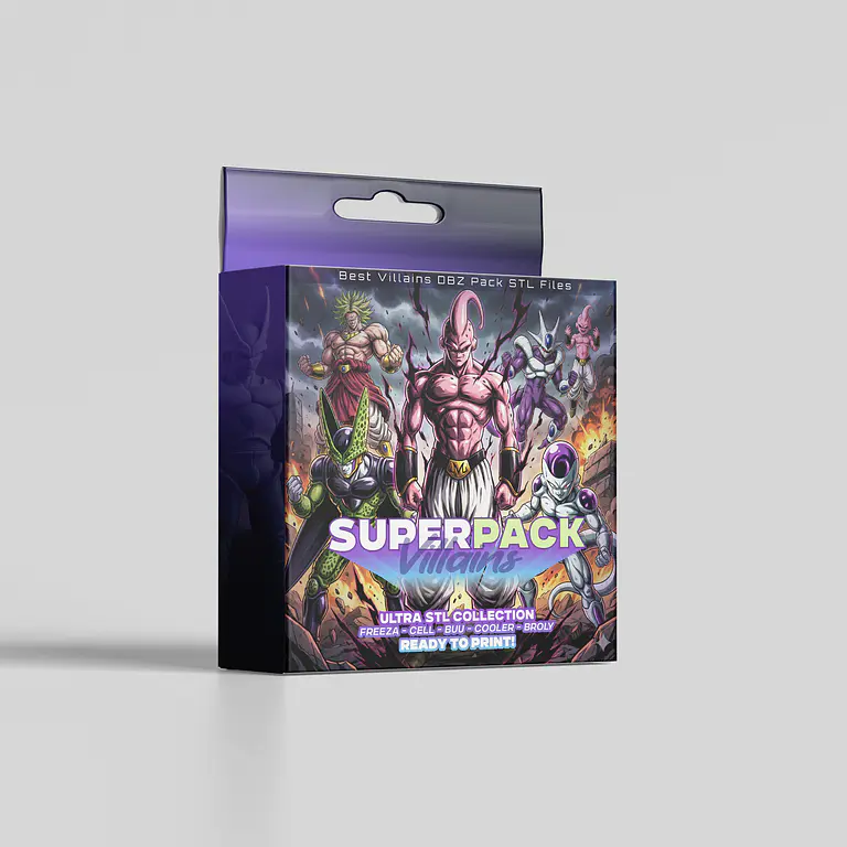 SuperPack Villanos DBZ - Archivos STL para Impresión 3D 1