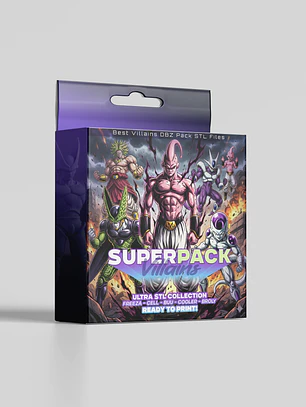 SuperPack Villanos DBZ - Archivos STL Dragon Ball Saga para Impresión 3D