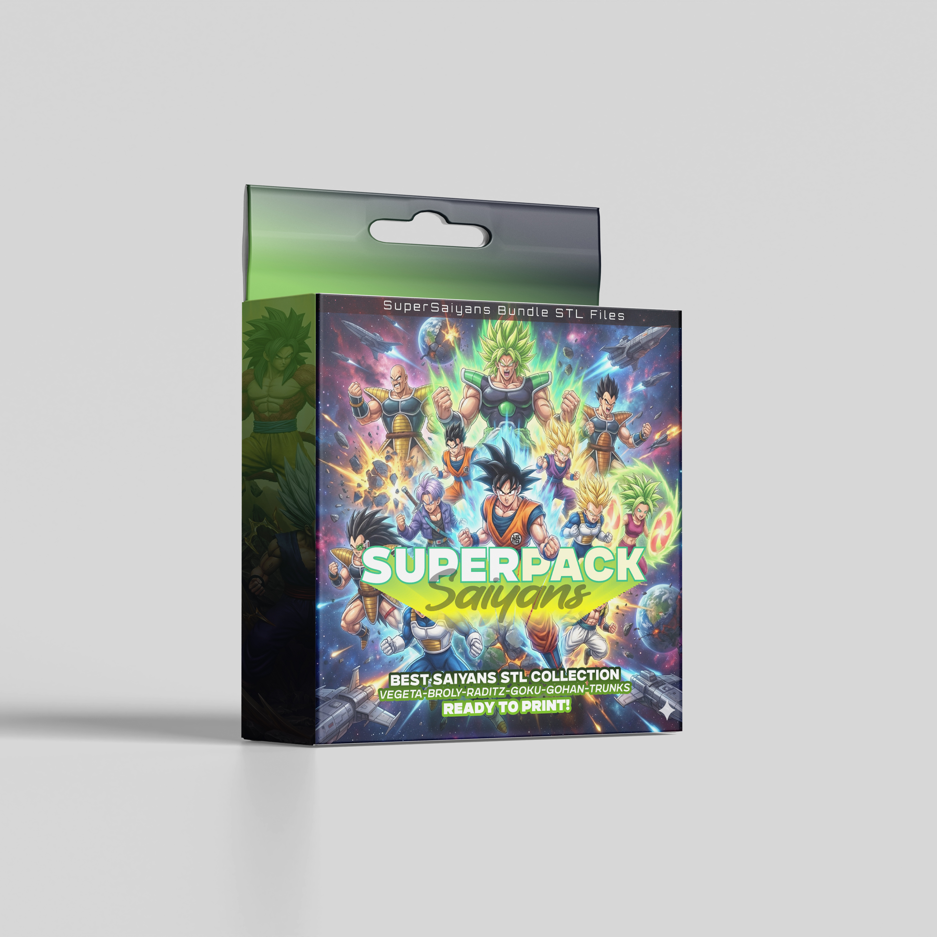 SuperPack Saiyans DBZ - Archivos STL Dragon Ball Saga para Impresión 3D  1