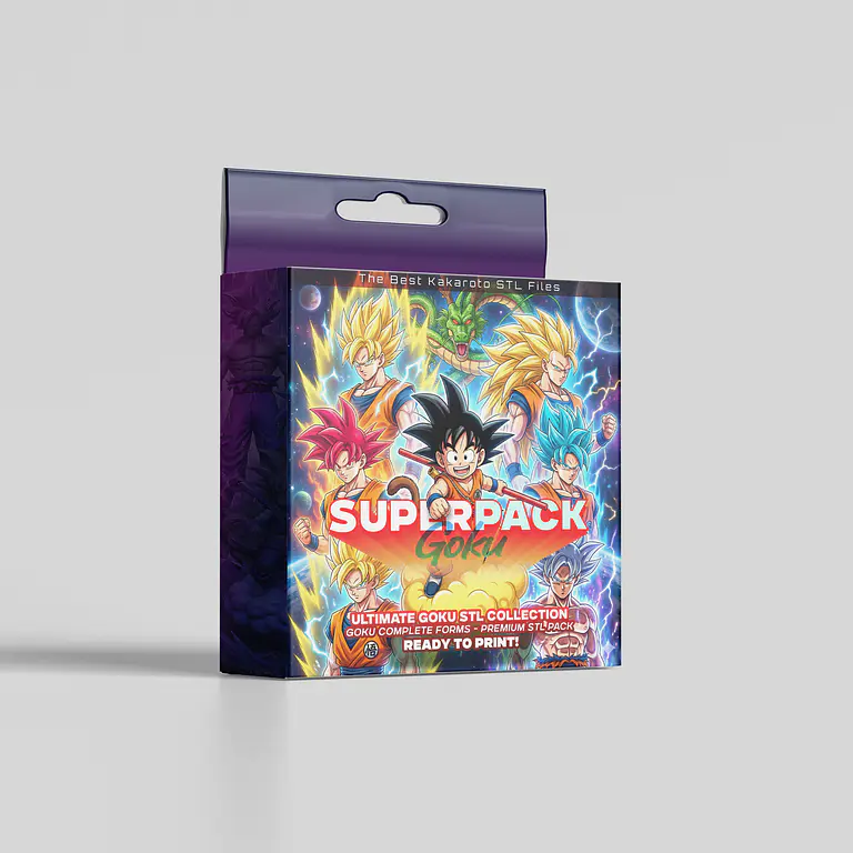 SuperPack inspirado en Goku DBZ - Archivos STL para Impresión 3D 1