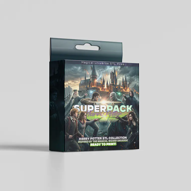 SuperPack inspirado en HarryPotter - Archivos STL para Impresión 3D 1