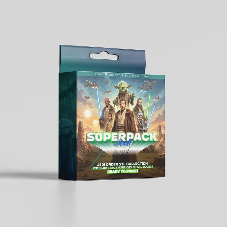 SuperPack inspirado en Jedis - Archivos STL para Impresión 3D 1