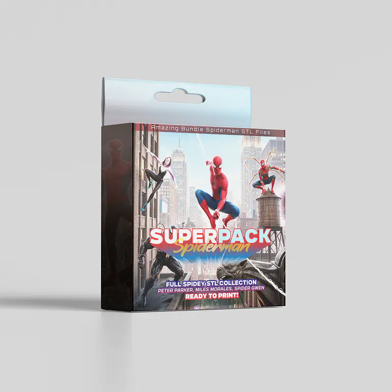 SuperPack inspirado en Spiderman - Archivos STL para Impresión 3D 1