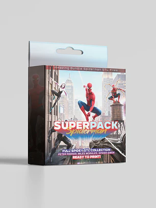 SuperPack Peter Parker- Archivos STL para Impresión 3D