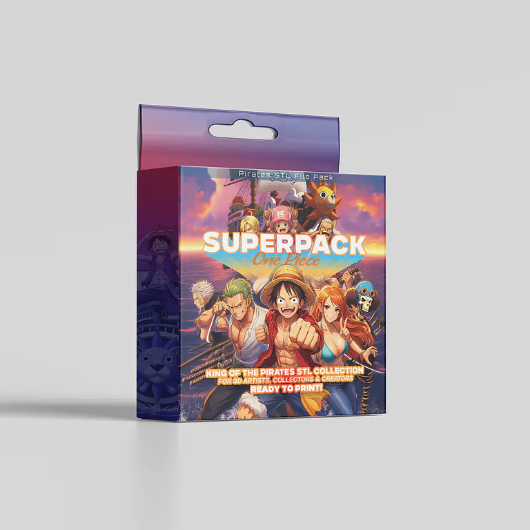 SuperPack inspirado en One Piece - Archivos STL para Impresión 3D 1
