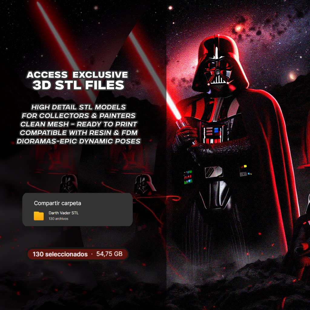 SuperPack Darth Vader - Archivos STL para Impresión 3D 2