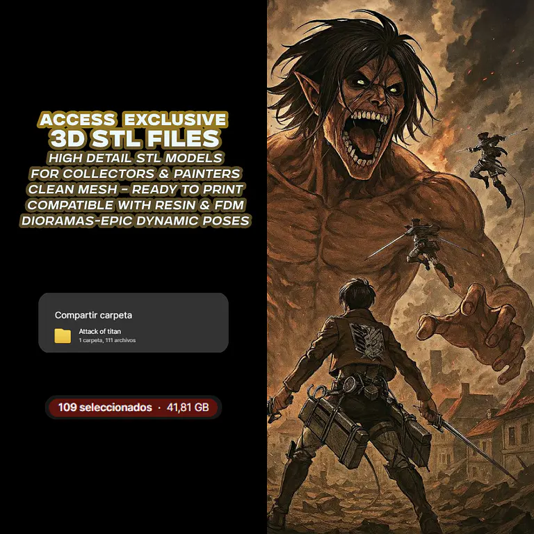 SuperPack inspirado en Shingeki - Archivos STL para Impresión 3D 2