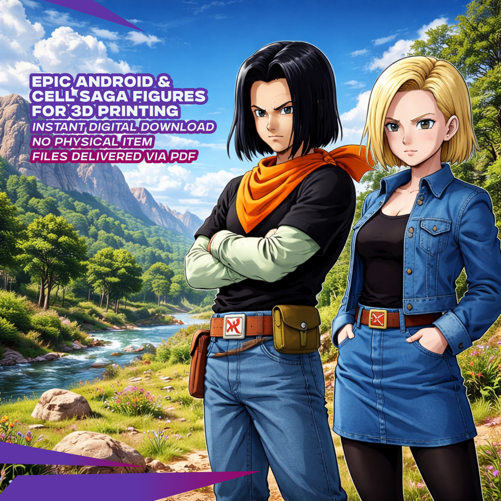 SuperPack Androides DBZ - Archivos STL para Impresión 3D 3