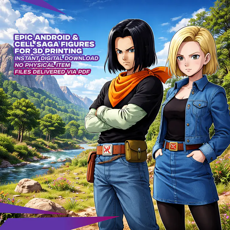 SuperPack Androides DBZ - Archivos STL para Impresión 3D 3