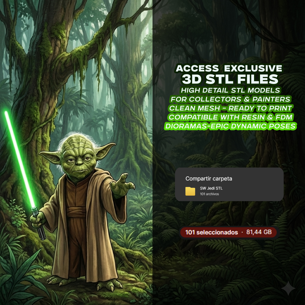 SuperPack Jedis - Archivos STL para Impresión 3D 2