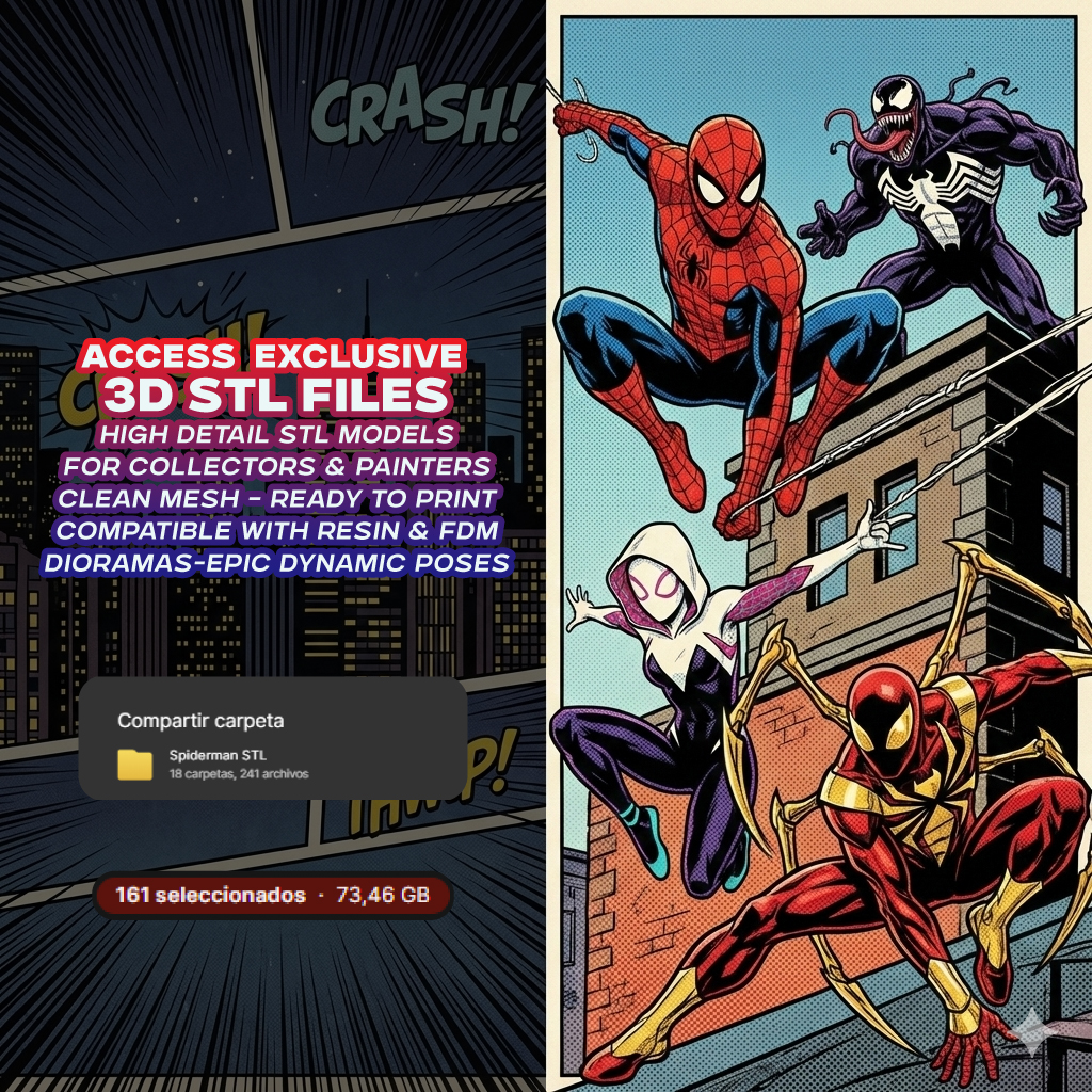 SuperPack Peter Parker- Archivos STL para Impresión 3D 2