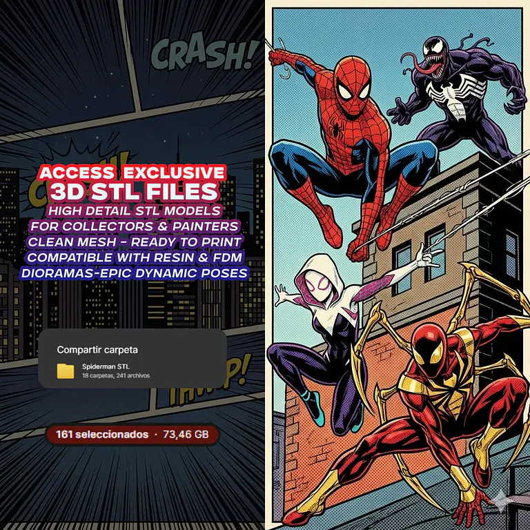 SuperPack inspirado en Spiderman - Archivos STL para Impresión 3D 2