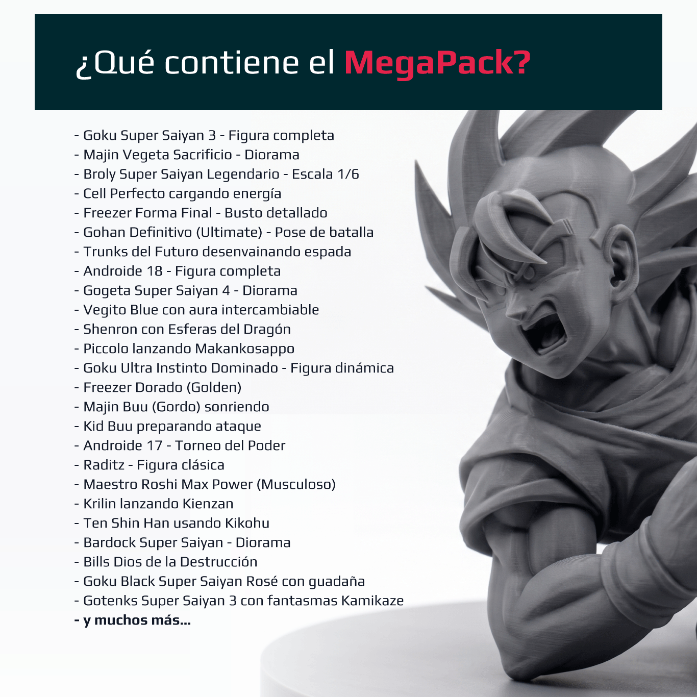 MegaPack +100GB STL Guerreros Anime 2