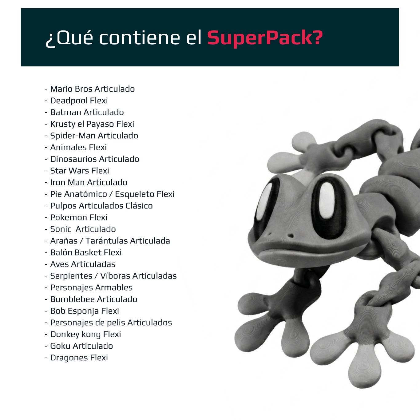 SuperPack Articulados - Archivos STL para Impresión 3D 3