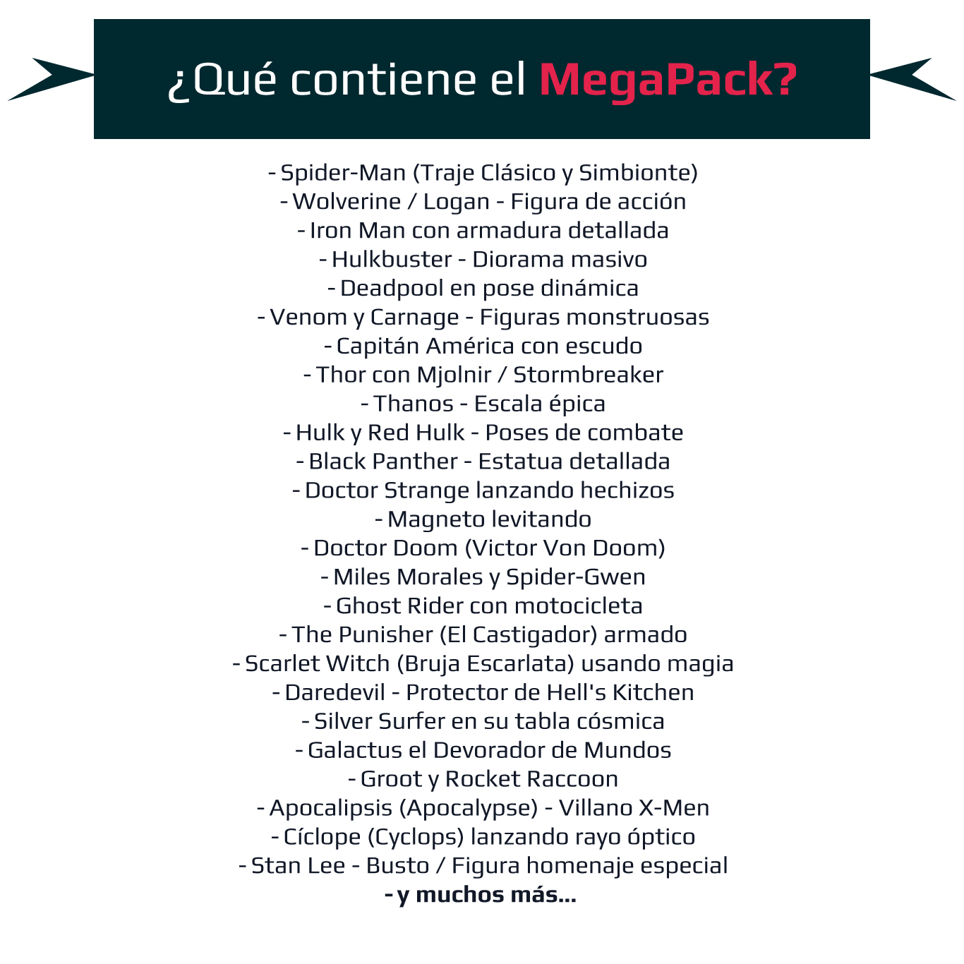 MegaPack +100GB STL Superhéroes Mrvl 2