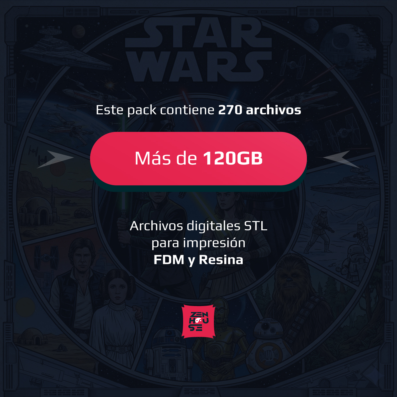 MegaPack +100GB STL Star Wars 3