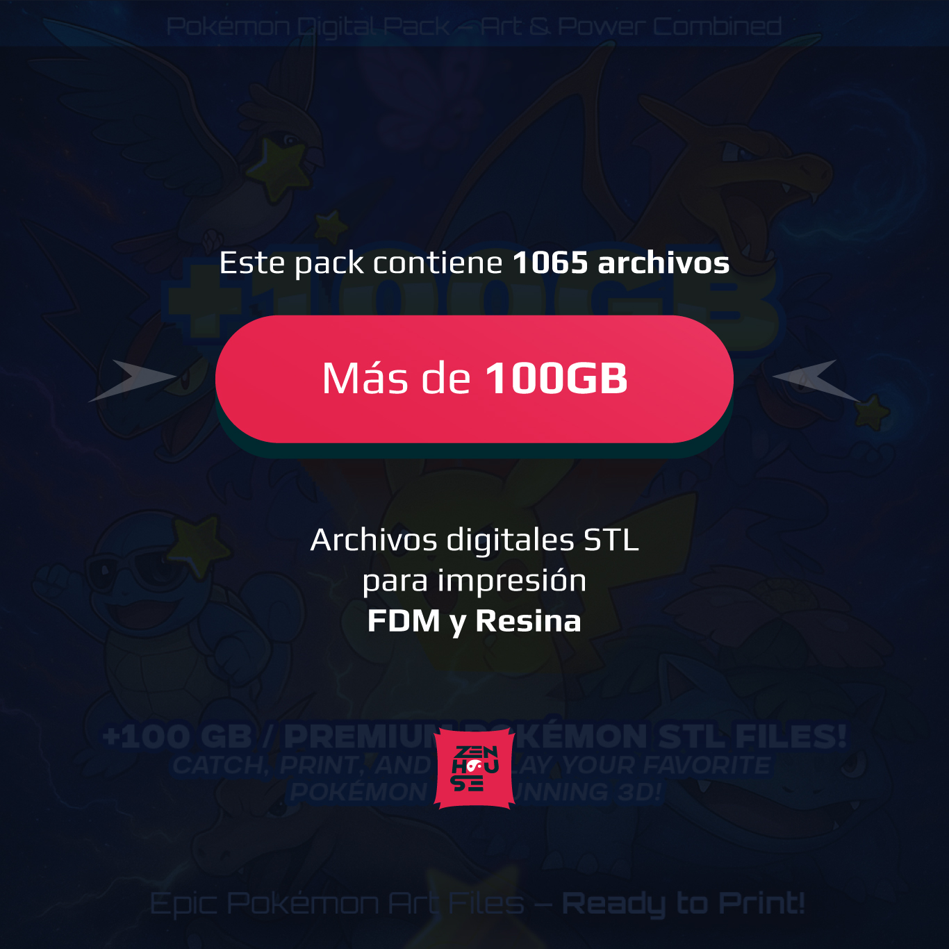 MegaPack +100GB STL Criaturas de Bolsillo  3