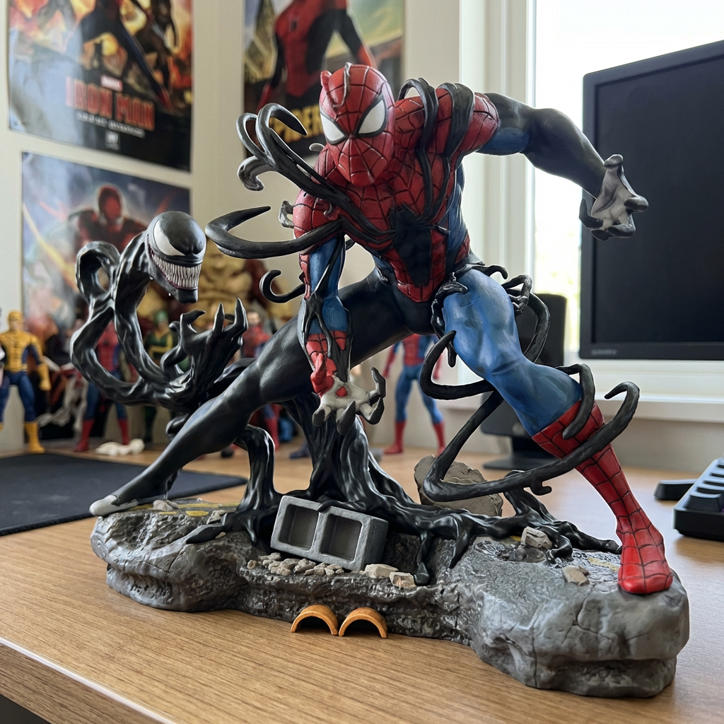 Spiderman + Venom /Diorama  1