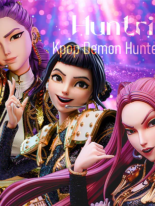Figura de HUNTRIX - Rumi, Mira y Zoey - Estatua Anime Kpop Demon Hunters - Pintada a mano