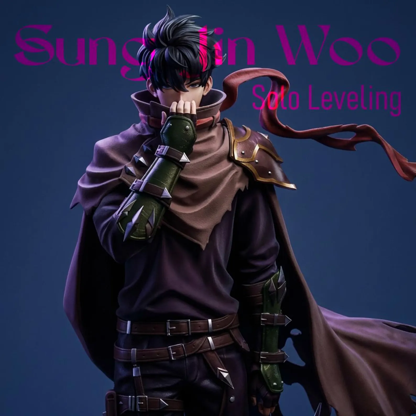 Figura Sung Jin-Woo | Solo Leveling impresión 3D anime | Pintada a mano 1