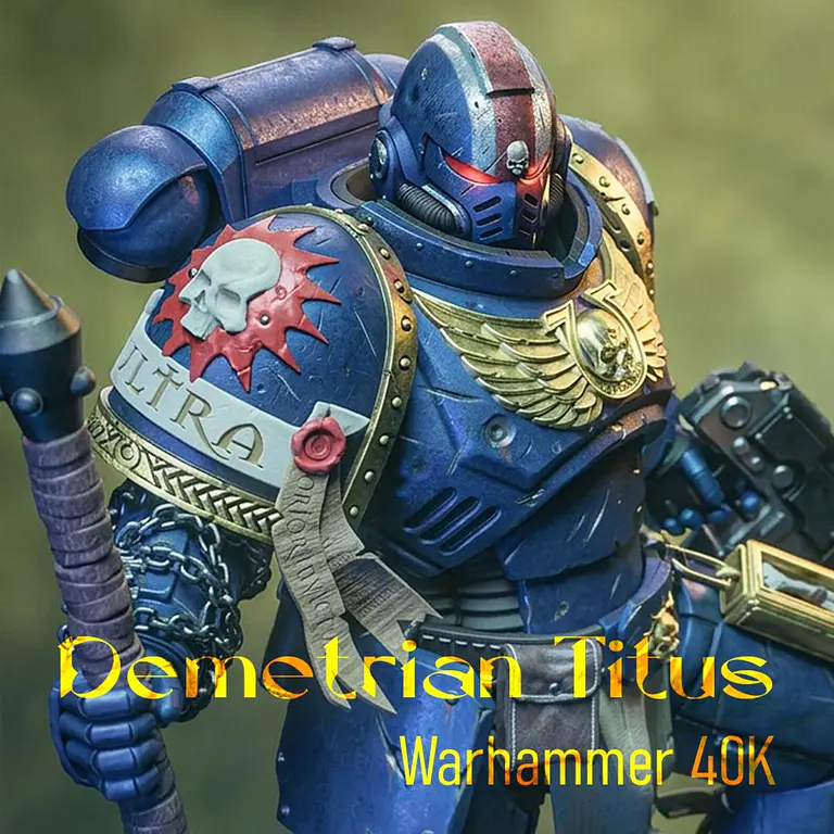 Figura Coleccionable Demetrian Titus | inspirado en Warhammer 40K | Pintado a mano 1